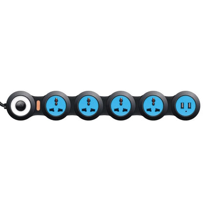Compact Multi Plug Power Strip Extension Cord
