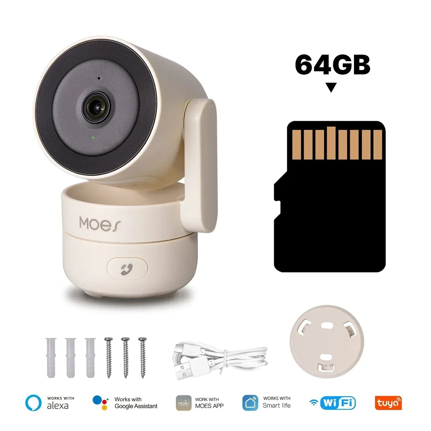 Wireless Smart Home Security Camera 4MP HD WiFi