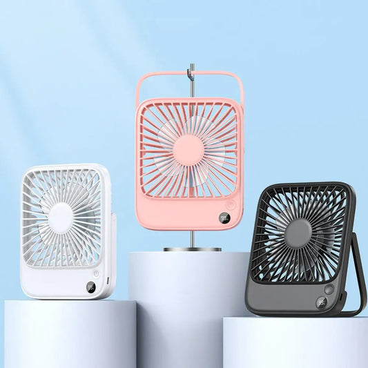 Compact USB Rechargeable Desk Fan with Battery Pack - Luxicro