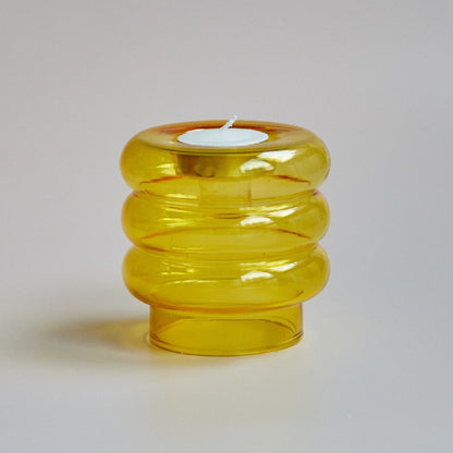 Unique Clear Spiral Candle Holder