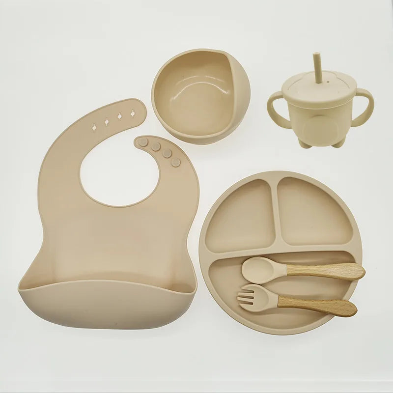 Baby Safe 8pc Suction Plate Bowl Spoon Set