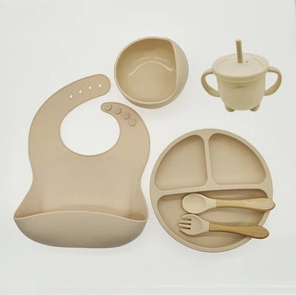 Baby Safe 8pc Suction Plate Bowl Spoon Set