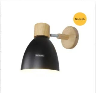 Rustic Wood Adjustable Wall Light