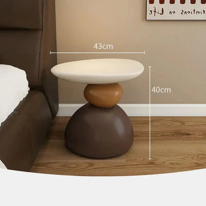 Modern Minimalist Coffee Table in White Wood