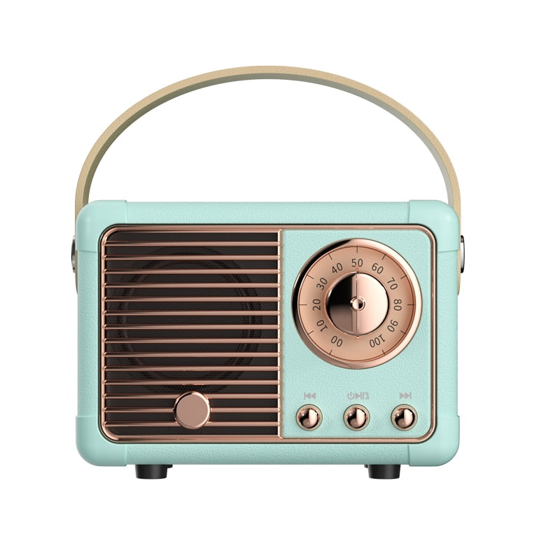Portable Retro Bluetooth Speaker System