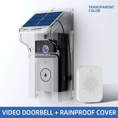 Battery-Free Solar Wi-Fi Doorbell Security Camera