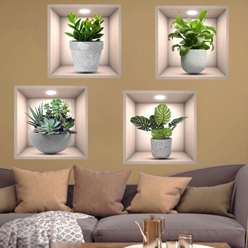 Decorative Indoor Plant Wall Stickers