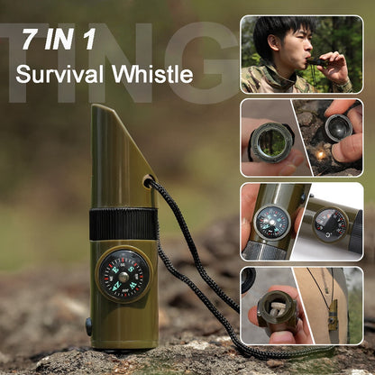 Multifunctional 7in1 Camping Pocket Tool Kit