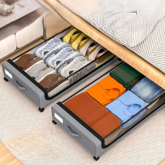 Compact Rolling Underbed Storage Bin - Luxicro