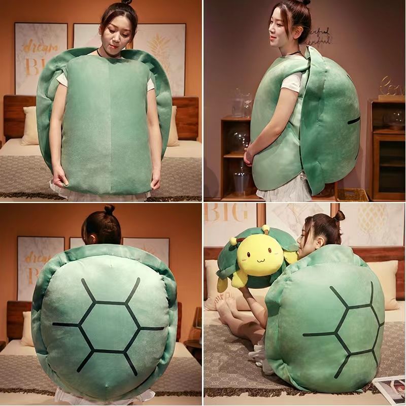 Big Soft Turtle Plush Pillow