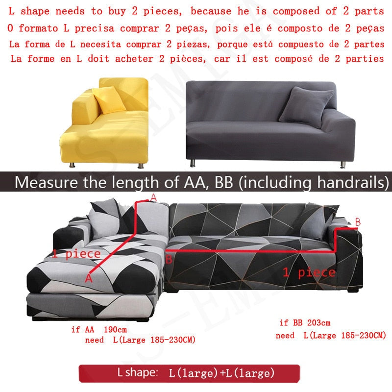 Comfortable Non Slip Fitted Couch Cover - Luxicro