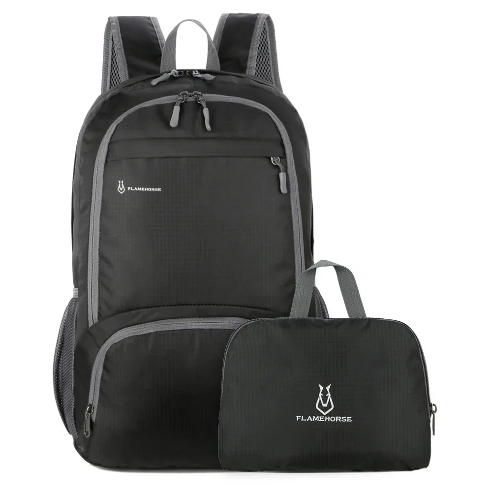Lightweight Water Resistant Folding Backpack - Luxicro