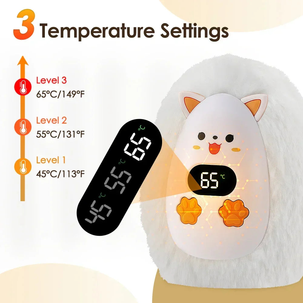 Soft Portable Hand Warmer with 3 Temperature Settings