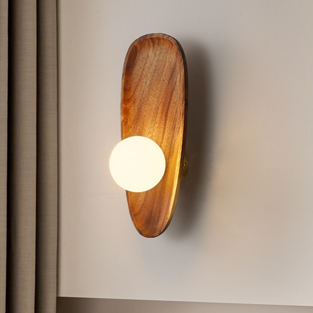 Rustic Wood Wall Light