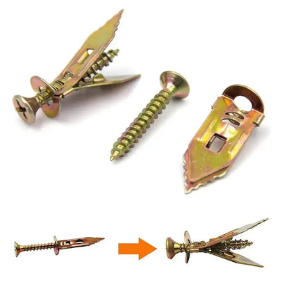 Simple Fast Drywall Anchors with Bolts