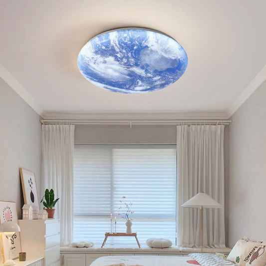 Bright Blue LED Ceiling Fixtures Flush Mount Light - Luxicro