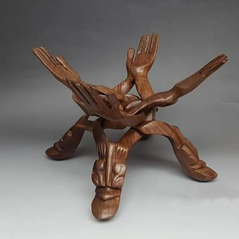 Rustic Wooden Decorative Serving Platter - Luxicro
