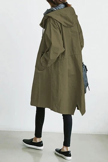 Women's Rainproof Parka Jacket with Hood