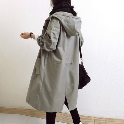 Women's Rainproof Parka Jacket with Hood