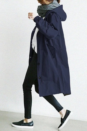 Women's Rainproof Parka Jacket with Hood
