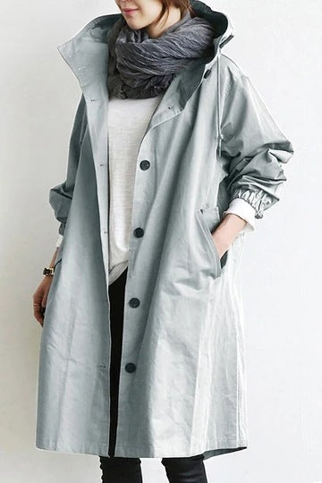 Women's Rainproof Parka Jacket with Hood