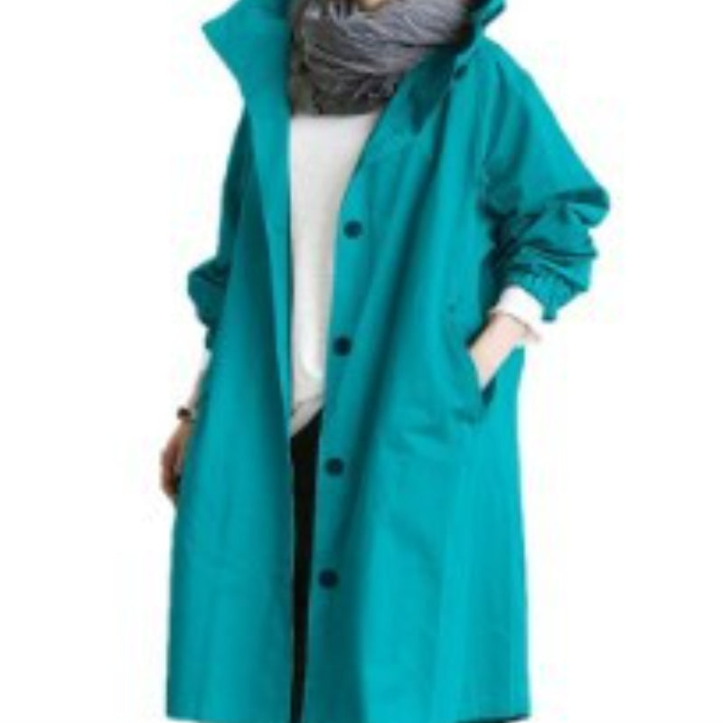 Women's Rainproof Parka Jacket with Hood