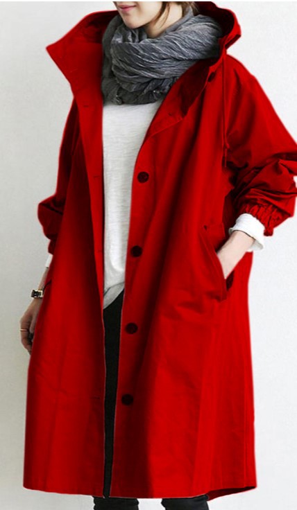 Women's Rainproof Parka Jacket with Hood