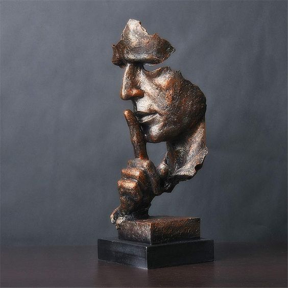 Modern Abstract Thinker Figurine Decor for Home Office - Luxicro