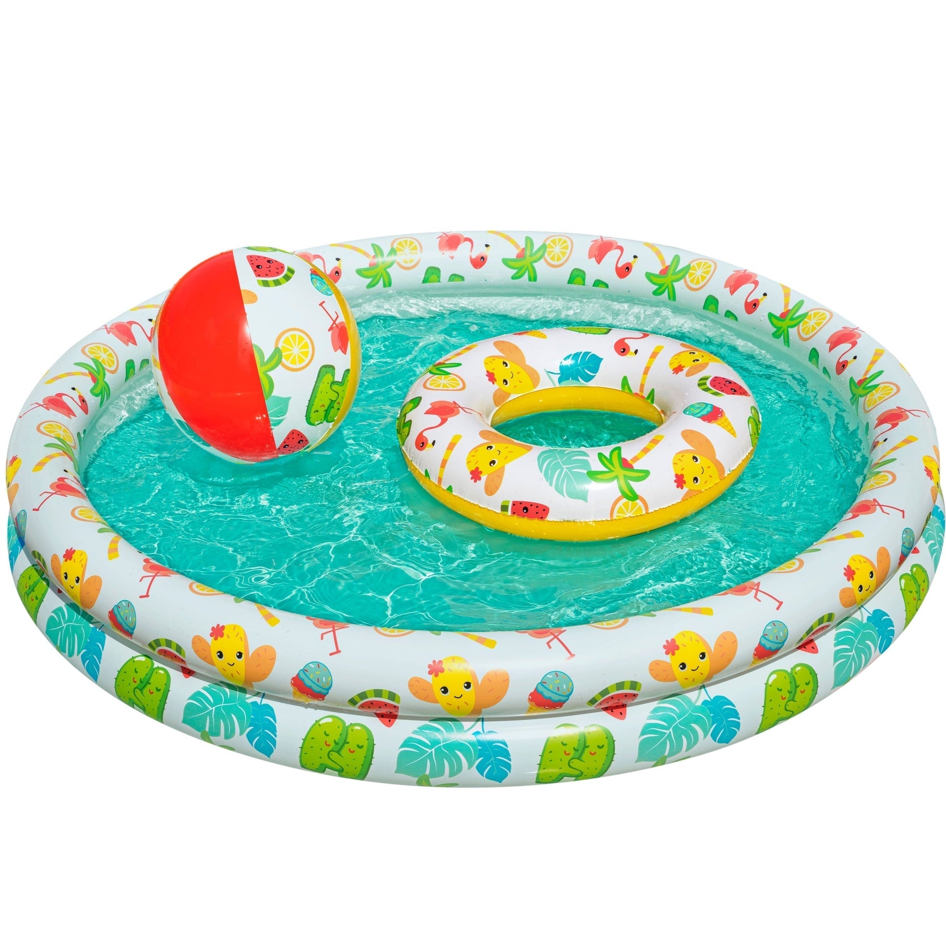 Colorful Kids Inflatable Pool Kit - Luxicro