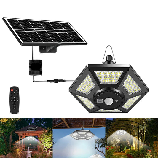 Bright Solar LED Ceiling Light with Remote Control - Luxicro