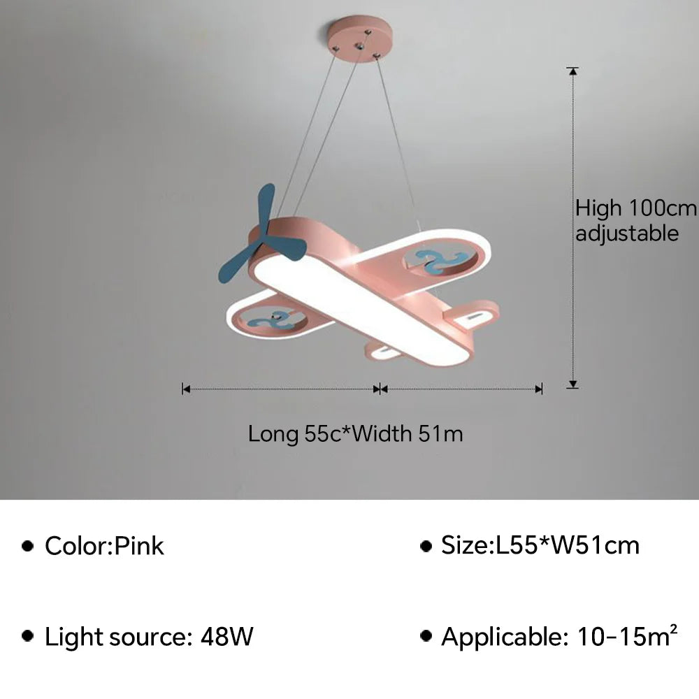 Airplane Shaped Modern LED Lighting Fixture