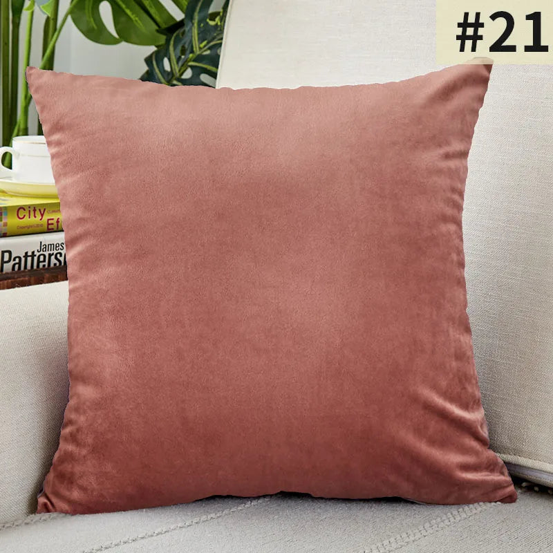 Plush Velvet Pillowcase for Luxury Living Rooms