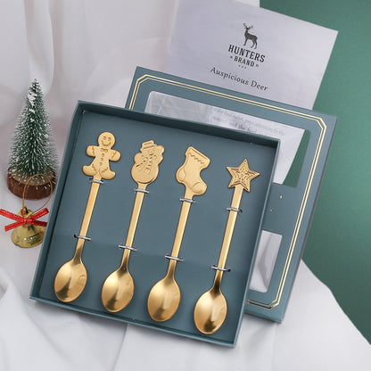 Christmas Holiday 4 Piece Dinner Table Set