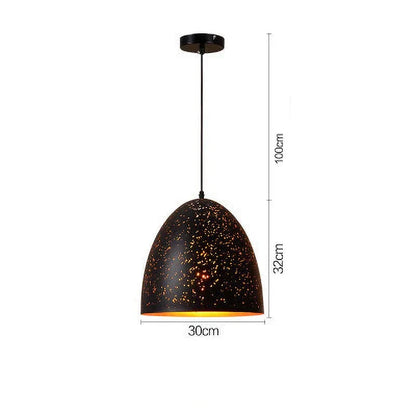 Rustic Chic Metal Hanging Lamp