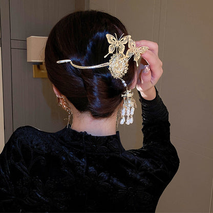 Beautiful Sparkling Butterfly Clip Hairpin