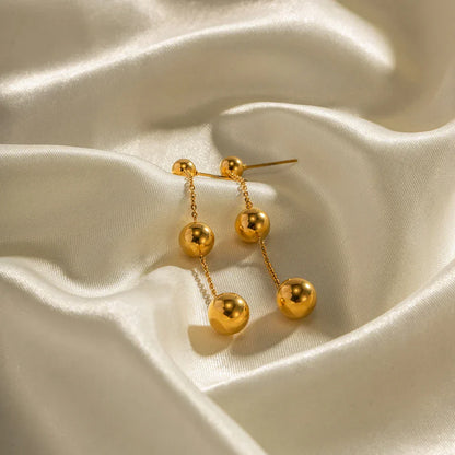 Sparkling Dangling Beaded Chandelier Earrings