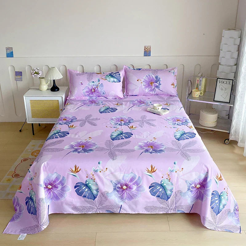 Comfortable Floral Pattern Bed Sheet Set