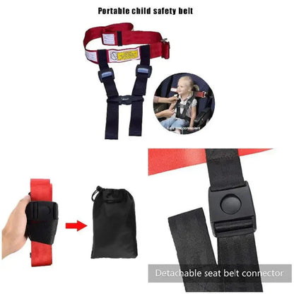 Child Air Travel Safety Vest Adjustable Belt