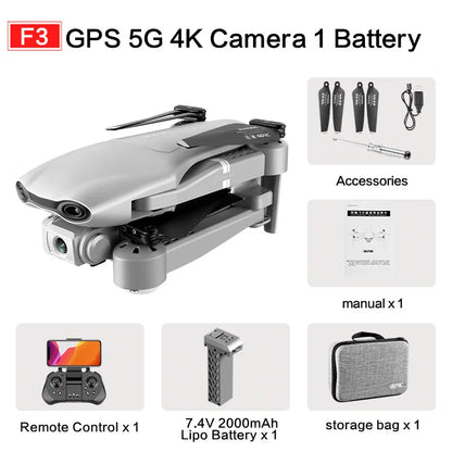 4K High Speed Dual Camera GPS Quadcopter Drone