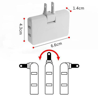 Compact Travel 3-in-1 USB Power Adapter