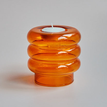 Unique Clear Spiral Candle Holder