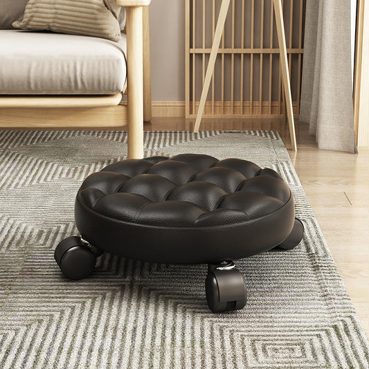 Contemporary Chrome Adjustable Kitchen Stool - Luxicro