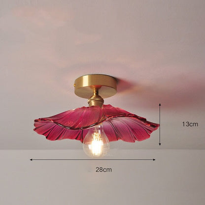 Elegant Glass Floral Hanging Lamp for Homes