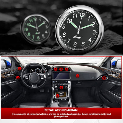 Adhesive Auto Dashboard LED Clock