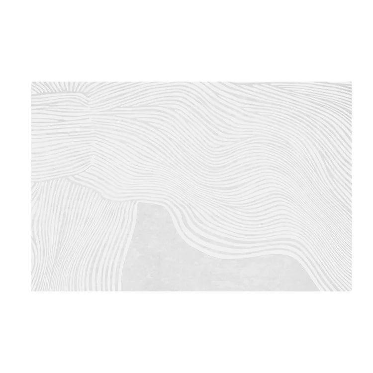Soft Grey Fuzzy Anti-Slip Living Room Area Rug