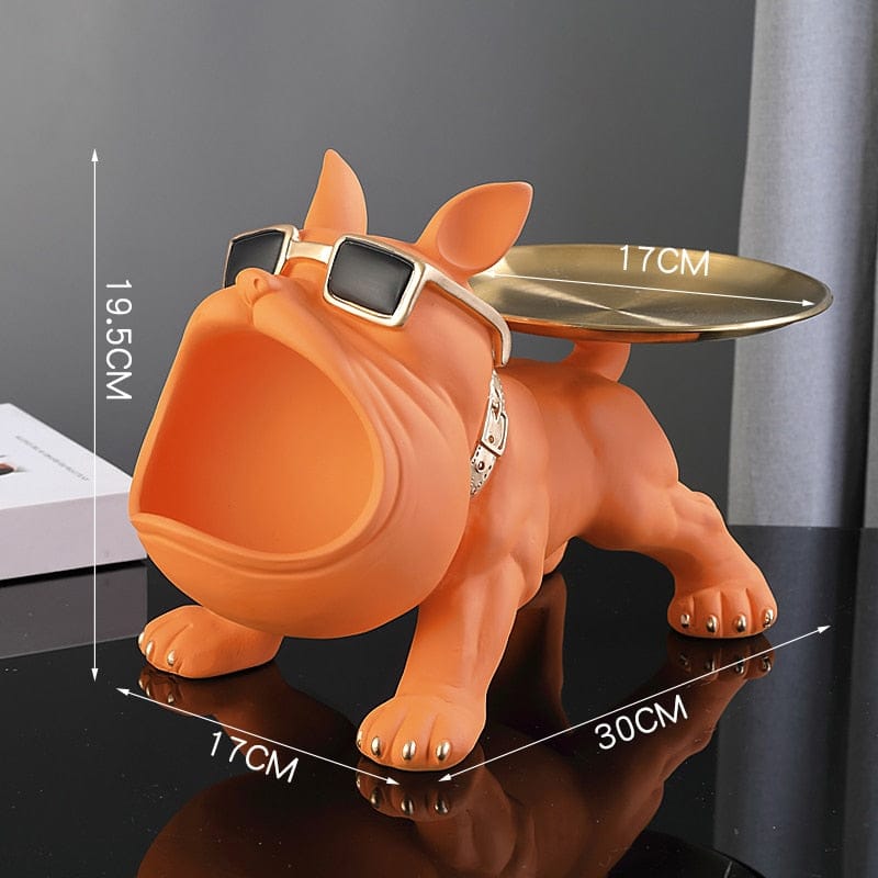 Cozy Bulldog Figurine Lamp
