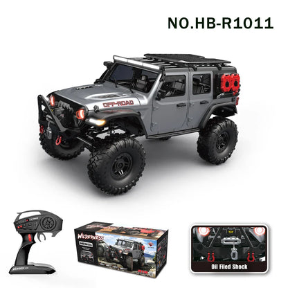 Fast 4WD RC Rock Crawler Car with LED Lights
