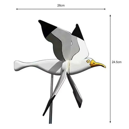 Vibrant Garden Spin Decor Seagull Ornament