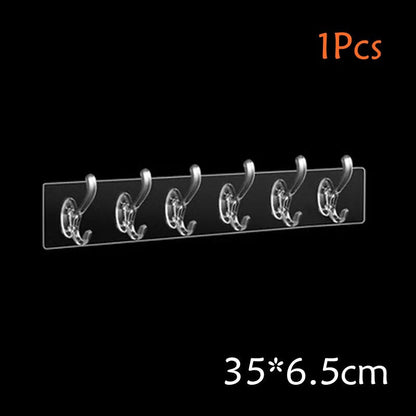 Clear Easy Peel Wall Hooks - Luxicro