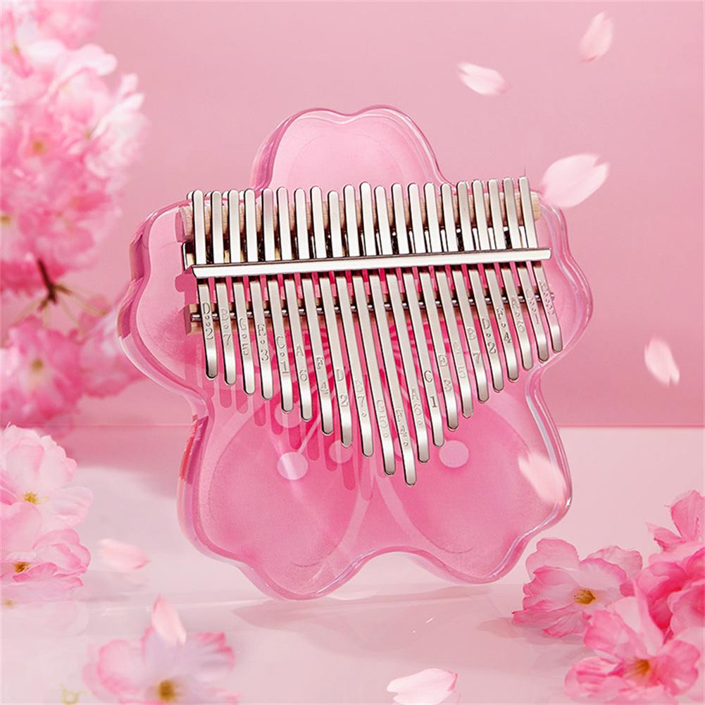 Vibrant Pink Mini Kalimba Instrument